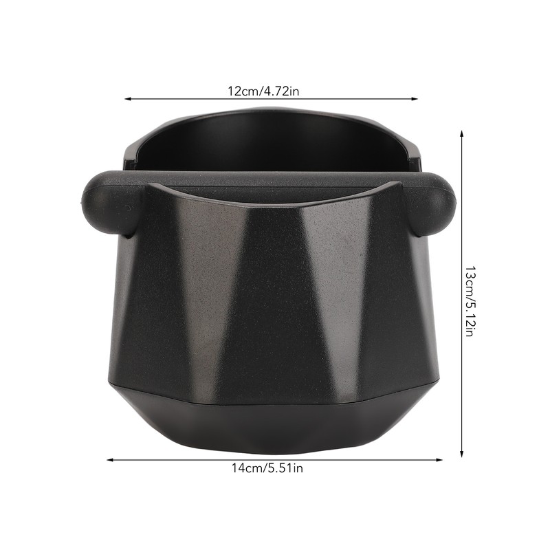 Coffee Knock Box ABS Black Non Slip Multifunctional Coffee Grind