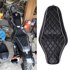 KEEPDSGN Black Two Up Driver Passenger Seat For Harley Sportster Iron 1200 2021 2020 2019