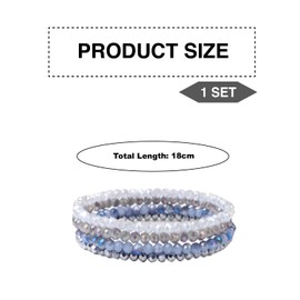 KGDUYC Women's Crystal Bead Bracelet, Multilayer Stones Bracelet, Women's Crystal Beads Bracelet, Bracelets for Couples, Friendship Partner