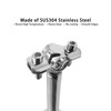 Wall Mount Pipe Supports,Ceiling Mount Pipe Strap Clamp,TTZEZE 304 Stainless