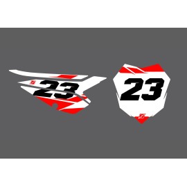 FACTORY BACKING Custom Pre Printed Number plate MX Graphics - swift series no plastics