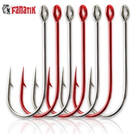 FANATIK Hook MIKRO-JIG S-57 gr. 10, 8, 6, 4, 2, 1 jig fishing hook for rubber bait (black, 24 mm, #4-5 pieces)