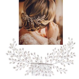 Housoutil Peineta Para Novia Para Boda Conjunto De Joyería Nupcial Único Para Mujer Elegante Tocado Accesorios Para El Cabello
