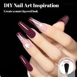 YTD Likomey Gel Nail Polish,15ml Plum UV Nails Gel,Fall Winter Salon Home DIY Nail Art Manicure and Pedicure Gel Varnish,CS479