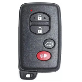 Smart Key Fob for Toyota Highlander, Alliskeys Keyless Entry Remote Control Key Fob Replacement Compatible with Toyota Highlander 2008-2014 HYQ14AAB 271451-0140 89904-48110 Black