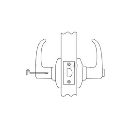 Kwikset Tustin Interior Privacy Door Handle with Lock, Metal, Door Lever For Bathroom and Bedroom, Venetian Bronze Reversible Keyless Turn Lock, with Microban Protection