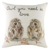 Evans Lichfield Hedgerow Owls Cushion Cover, Polyester, Linen, multicolour, 43