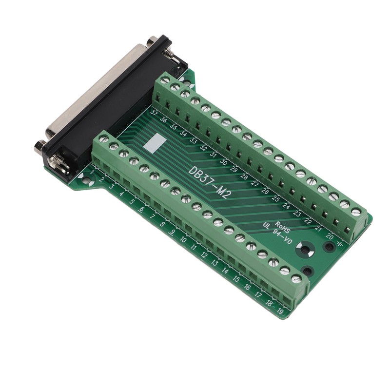 DB37 Breakout Connector Terminal Board Straight PCB Insulated Anti Interference