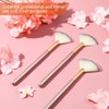 9 Pieces Facial Fan Mask Brushes, Soft Facial Applicator Brushes