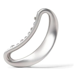 Clip Con Forma De Garra De Plata Esculpida