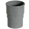 FLOPLAST 68mm Round Gutter Pipe Socket - Grey