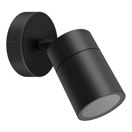 Kerry Outdoor Wall Lights, IP65 Waterproof Outside Lighting Mains Powered, External Black Stainless Steel Adjustable Spotlights, Exterior Wall Mount Sconce Downlight for Front Door, Proch (Bulb Excl.)