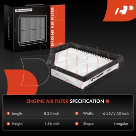 Filtro de aire de motor A-Premium de 2 piezas compatible con Nissan Sentra 2020 2021 2022 L4 2.0L