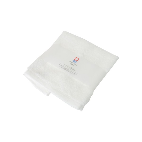 Imabari Towel, Hand Towel, Fluffy, Zero Twist Yarn, Wash, Soft, White, Approx. 13.4 x 14.2 inches (34 x 36 cm)