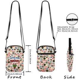 JTOUK Horror Lover Gift Scary Movie Gift Little Shop Horror Movie Inspired Crossbody Bag for Horror movie Lover (Little Shop CB EU)