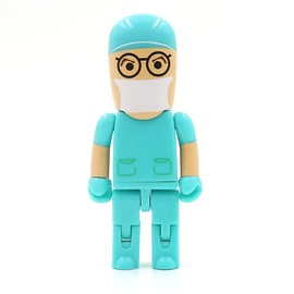 Ulticool - Doctor Hospital Surgery 16GB USB Flash Pen Drive - Doctor Hospital Memory Stick Data Storage - Memory Stick - White Blue