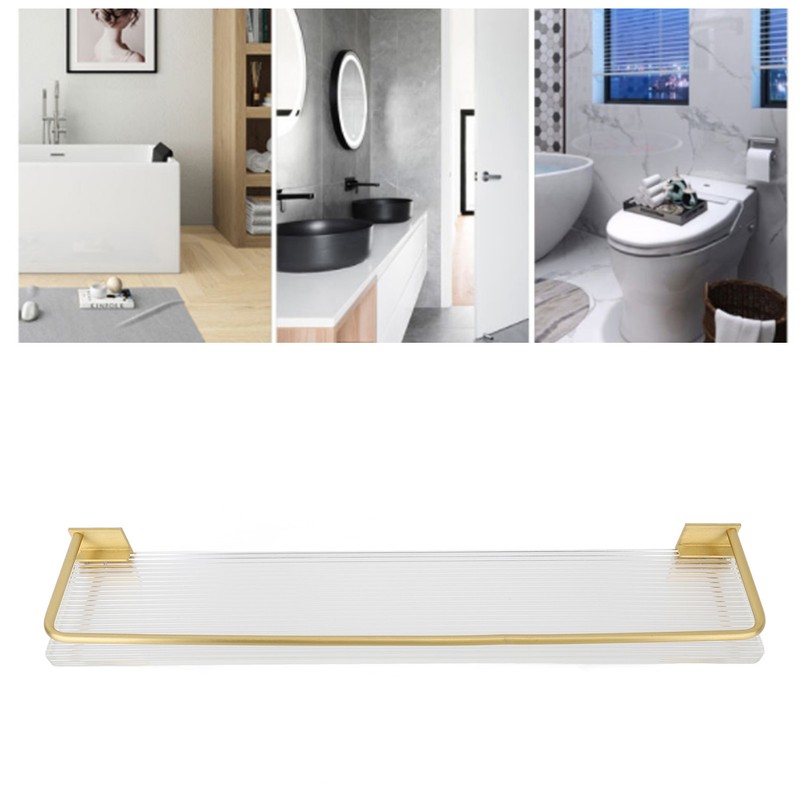 50cm Wall Mounted Bathroom Shelf Organizer Rack Muti Purpose Wall