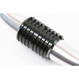 MicrOHERO Stem Spacer Φ31.8~Φ25.4/26mm Lightweight Aluminum CNC Meat Cutting Bicycle Handle Shim Adapter Sleeve (Black, Φ31.8mm-Φ25.4mm)