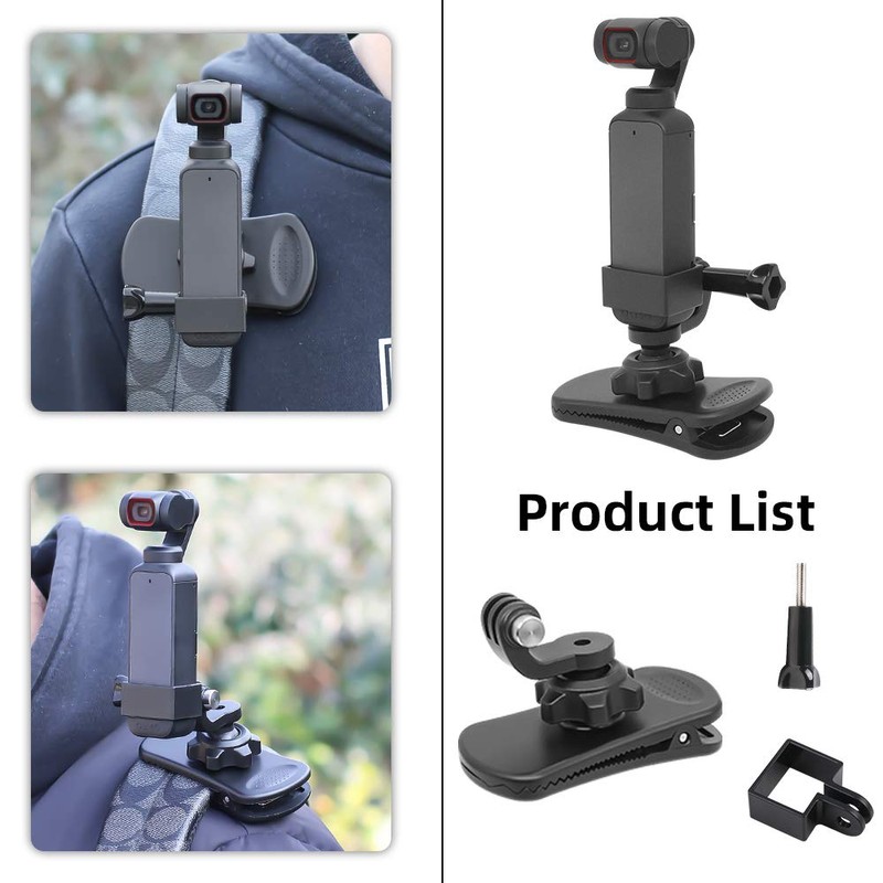 SUREWO360° Rotating Backpack Strap Mount Quick Clip Mount with Expanding