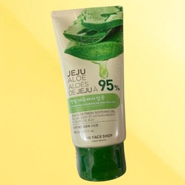 The Face Shop Fresh Jeju Aloe Soothing Gel 300ml Moist Hydration / 더페이스샵 신선한 제주 알로에 수딩젤 300ml 촉촉한 수분공급