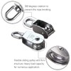 E-TING M20 Single Pulley Block, 2PCS Wire Rope Cable Towing