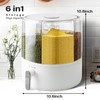 Slow Slog 16lb Grain Dispenser 6 Grid Grain Container, 360°