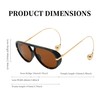 BOBUXLIIN Oversized Womens Aviator Sunglasses Retro Big Large Sunglasses for