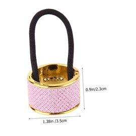 Baluue 6pcs Rose Gold Ponytail Holders for Women Hair Ties Delicate Design for Ponytail Wrap