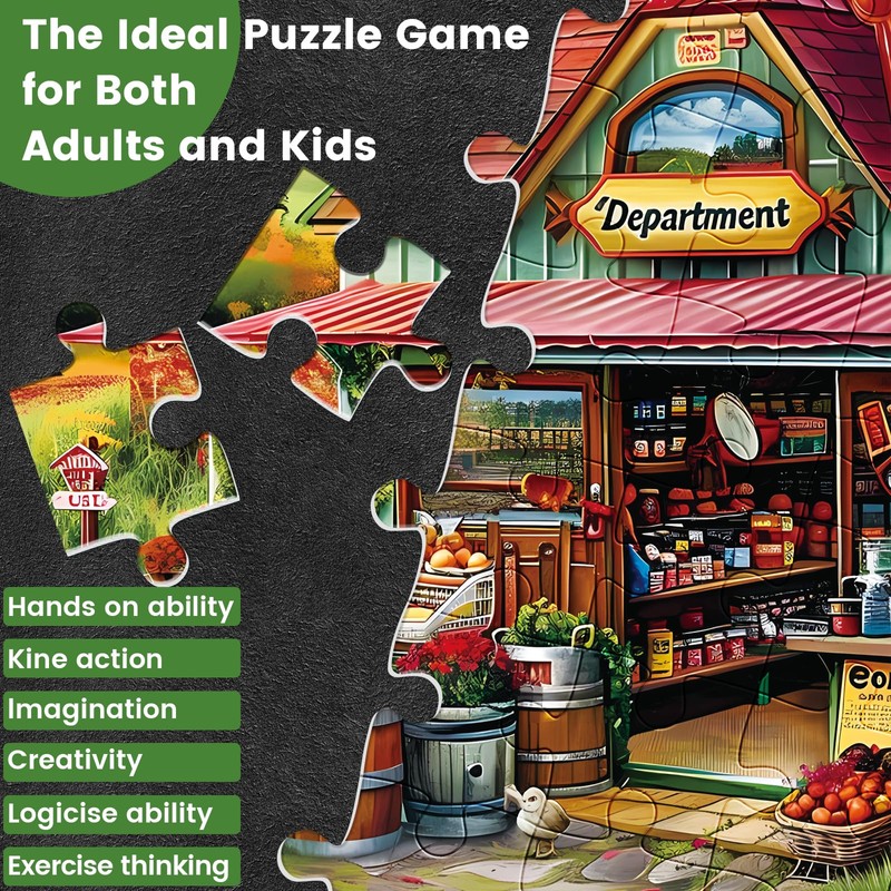 300 Piece Jigsaw Puzzle for Adults Large Piece Shop Puzzle