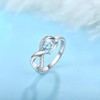 STARCHENIE Infinity Promise Ring 925 Sterling Silve Angel Wings Heart