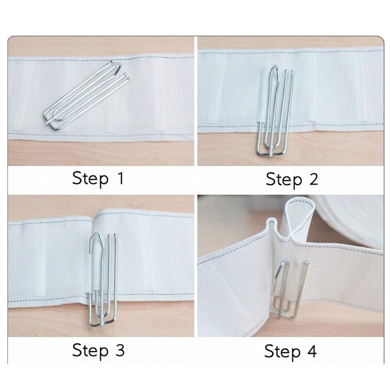 30 Pcs Stainless Steel Curtain Hooks Pinch Pleat Curtain Hook