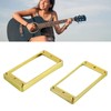 2PCS Guitar Pickup Frame Metal Bridge and Neck Pickups Cover