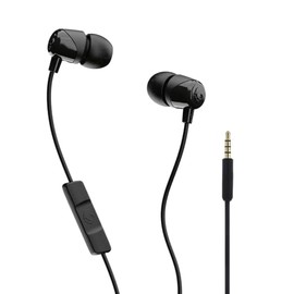 Auriculares Skullcandy Jib con cable y conector AUX de 3.5 mm, con ajuste de aislamiento de ruido, micrófono en línea y control de llamadas y pistas, 