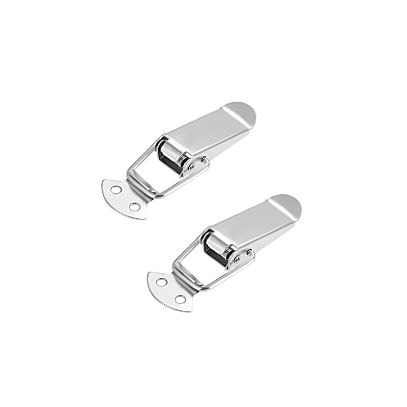 sourcing map Spring Loaded Toggle Latches, 90mm Length Stainless Steel