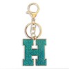 Retui Purple Green Dark Blue Letter A-Z Keychain for Women