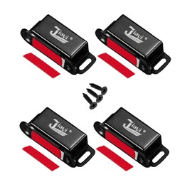 Cabinet Magnets Magnetic Door Catch Jiayi 4 Pack Cupboard Door Magnets Stainless Steel Drawer Magnet Small Door Magnetic Catches Magnet Door Catcher for Kitchen Wardrobe Magnets Door Closers Closure