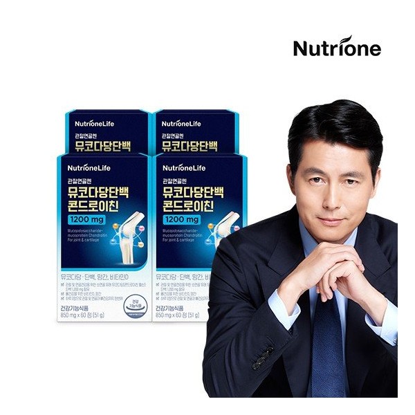 Nutri One Life [Nutri One] Mucopolysaccharide protein Chondroitin 1200 for joint cartilage, 4 boxes, 4 months supply / 뉴트리원라이프 [뉴트리원]관절연골엔 뮤코다당단백 콘드로이친1200 4박스4개월분