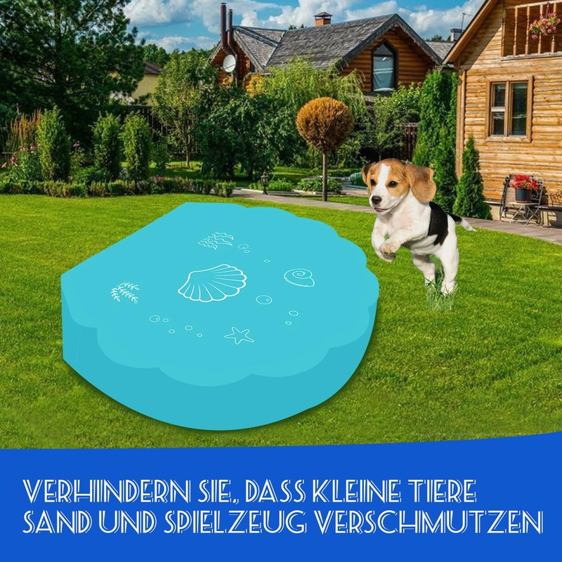 Sand Shell Cover 100 x 15 cm Blue Sandpit Shell