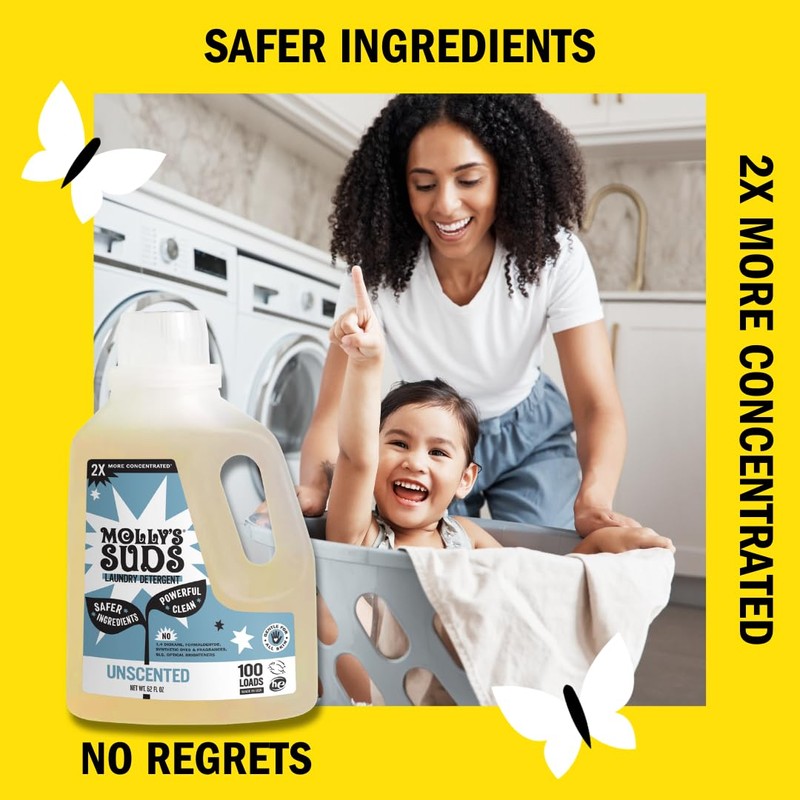 Molly's Suds Liquid Laundry Detergent | Clean Laundry Detergent Soap