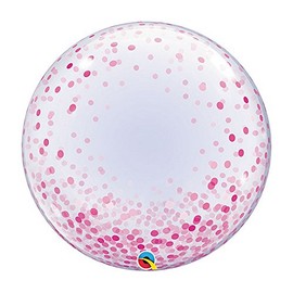Deco Bubble 24" Pink Confetti