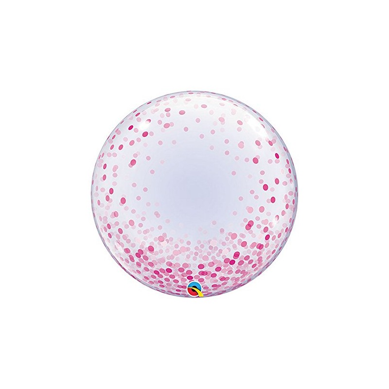 Deco Bubble 24" Pink Confetti