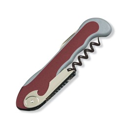 Epic Products Soft Touch Waiter's Corkscrew, 5.25-Inch, Burgundy/Gray