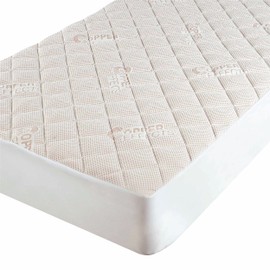 All-In-One Water-Resistant Copper Effects Hygienic Fitted Mattress Pad, Twin