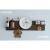 XAOHOME Wooden Pegboard, Sturdy Peg Board for WallsModular Grid Organizer,