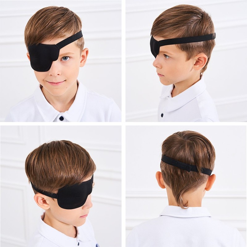 FCAROLYN 3D Eye Patch for Kids - 2nd Generation(Right Eye/Black)
