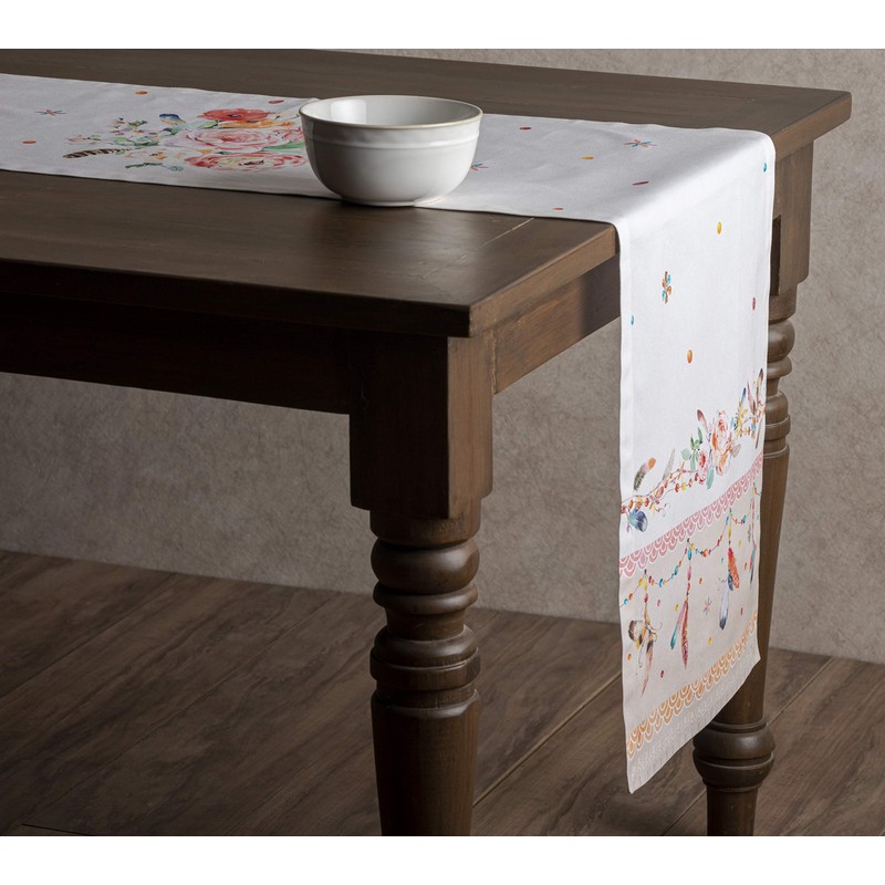 Maison d' Hermine Tablerunner 100% Cotton Decorative Washable Table Runners