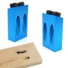 VOANZO 7PCS Set Pocket Hole Drill Guide, 15 Degrees Pocket