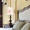 Cloth Lamp Shade Flower Pattern Clip On Bulb Lampshade for