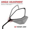 ATV Mirror, Motorcycle Side Rear View Mirrors for Bike Scooter