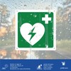 Defibrillator - Emergency and Safety Sign Aluminium Metal 3 mm